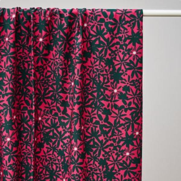 mind the Maker - ECOVERO™ Viskose - Leia Crepe - Flowery - Crimson